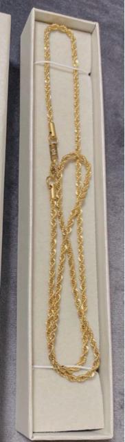 k18刻印 高品質 ロープチェーンネックレス 60cm GF加工 < 男性アクセサリー/時計 k18刻印 高品質 ロープチェーンネックレス 60cm GF加工 < 男性アクセサリー/時計の