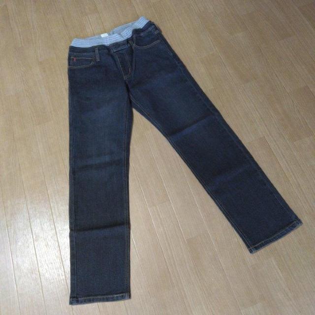 新品 ウエストリブデニムパンツA 160 黒系 EDWIN < ブランド  新品 ウエストリブデニムパンツA 160 黒系 EDWIN < ブランドの