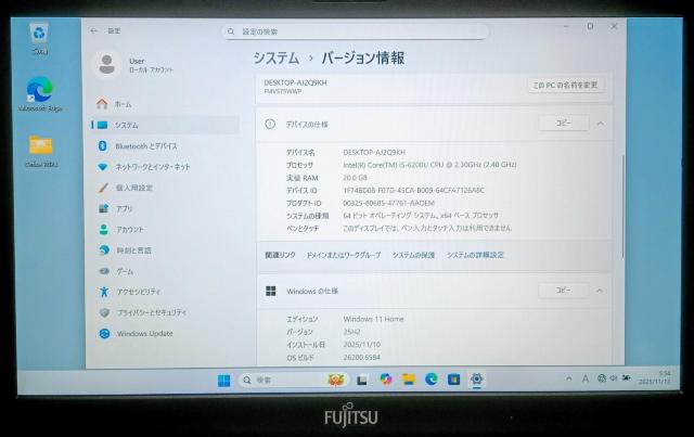FUJITSU LIFEBOOK Corei5 20GB SSD512GB tHD WebJ DVD Office  PC{/Ӌ@ 