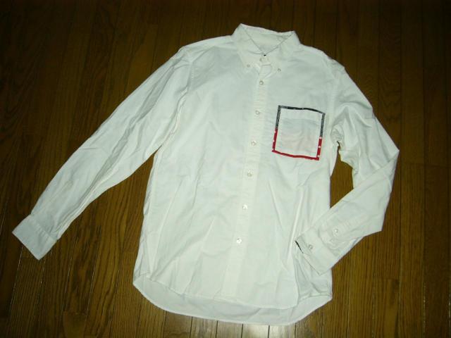 SOPHNET. ソフネット POCKET COVER B.D SHIRT M 白 バンダナ切替 長袖シャツ < ブランド  SOPHNET. ソフネット POCKET COVER B.D SHIRT M 白 バンダナ切替 長袖シャツ < ブランドの