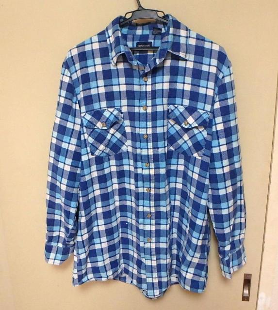 ◆spare time 長袖 メンズ チェック柄 中古品 < 男性ファッション  ◆spare time 長袖 メンズ チェック柄 中古品  < 男性ファッションの