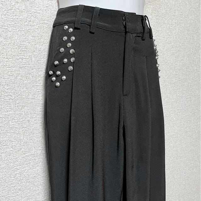 【GALSTAR/S】スパイクスタッズ付タック入テーパードパンツ < ブランド  【GALSTAR/S】スパイクスタッズ付タック入テーパードパンツ < ブランドの