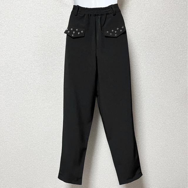 【GALSTAR/S】スパイクスタッズ付タック入テーパードパンツ < ブランド  【GALSTAR/S】スパイクスタッズ付タック入テーパードパンツ < ブランドの