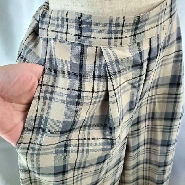 込み★シネマクラブ★可愛い!チェック側ガウチョパンツ/ワイドパンツ★S < 女性ファッション  込み★シネマクラブ★可愛い!チェック側ガウチョパンツ/ワイドパンツ★S < 女性ファッションの