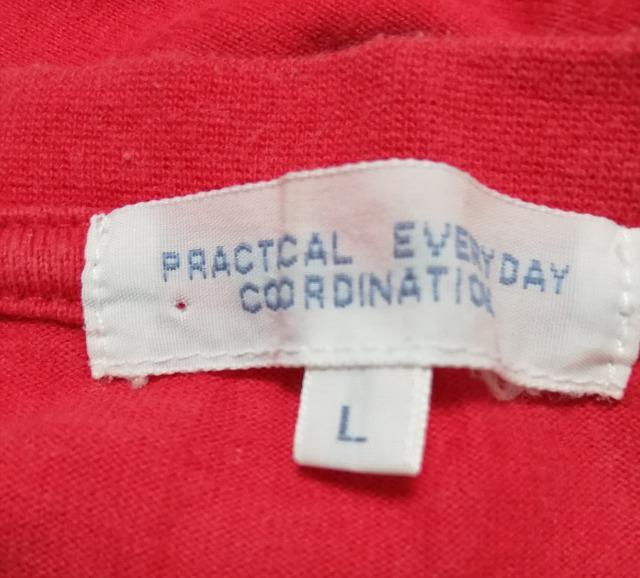 【PRACTICAL】プラクティカル 半袖 Tシャツ  L   赤  < 男性ファッション  【PRACTICAL】プラクティカル 半袖 Tシャツ  L   赤  < 男性ファッションの