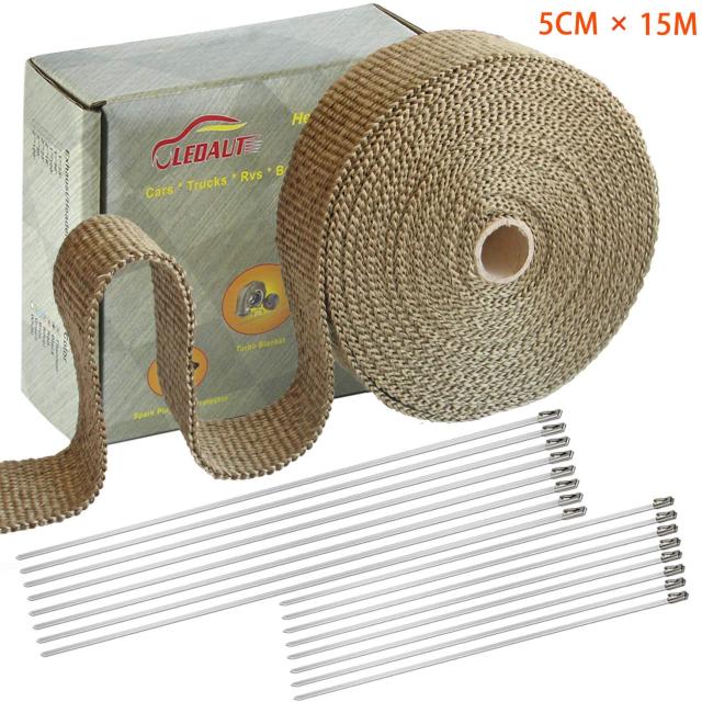 サーモ バンテージ 耐熱1600度 玄武岩繊維 断熱布 (5CMX15M) < 自動車/バイク サーモ バンテージ 耐熱1600度 玄武岩繊維 断熱布 (5CMX15M) < 自動車/バイク