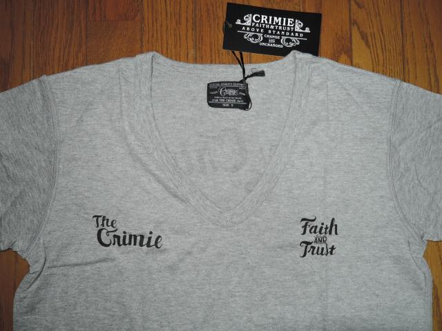 �V�i CRIMIE �N���C�~�[ V�l�b�N T�V���c S �D STATELY V-NECK TEE �w���S LOGO V���J�b�g�\�[ �� �u�����h�� 