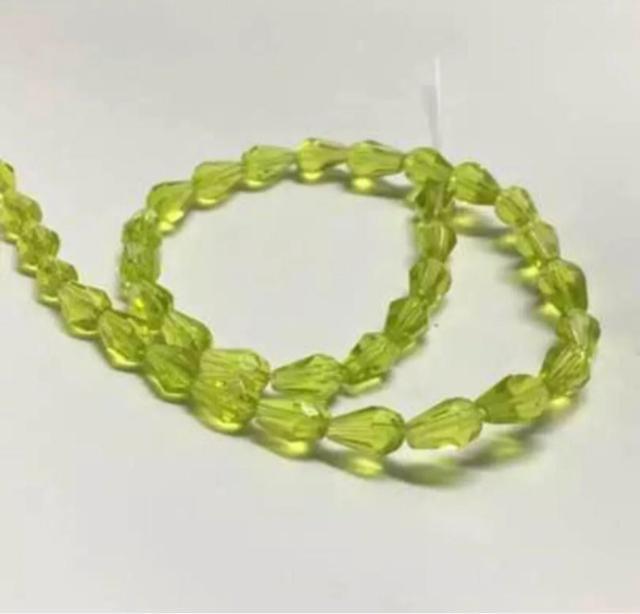 雫型 ガラス ビーズ 1連売り/イエローグリーン < ペット/手芸/園芸 雫型 ガラス ビーズ 1連売り/イエローグリーン < ペット/手芸/園芸の