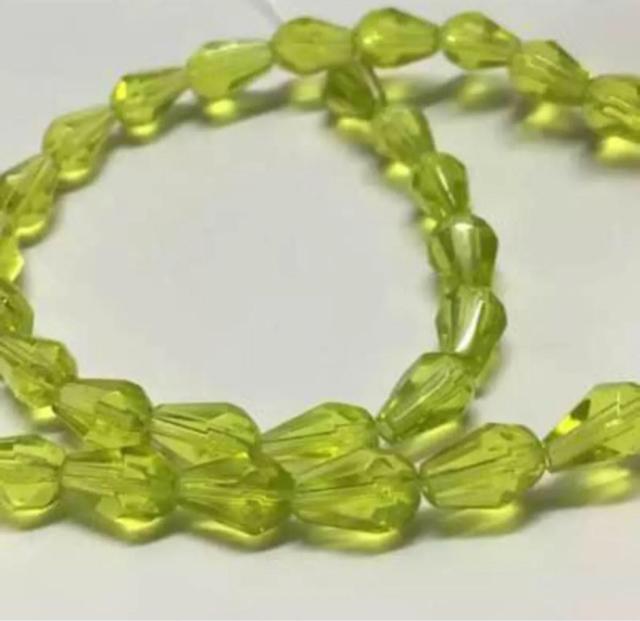 雫型 ガラス ビーズ 1連売り/イエローグリーン < ペット/手芸/園芸 雫型 ガラス ビーズ 1連売り/イエローグリーン < ペット/手芸/園芸の