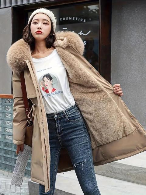 超お買得3490円★ 冬用 ミドル丈 フリース裏地 ピーコート 女性用 取り外し可能なカラー付き USAサイズM(日本サイズL) < 女性ファッション  超お買得3490円★ 冬用 ミドル丈 フリース裏地 ピーコート 女性用 取り外し可能なカラー付き USAサイズM(日本サイズL) < 女性ファッションの