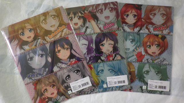 ラブライブ! クリアファイル2枚セット3種セット < アニメ/コミック/キャラクター  ラブライブ! クリアファイル2枚セット3種セット < アニメ/コミック/キャラクターの