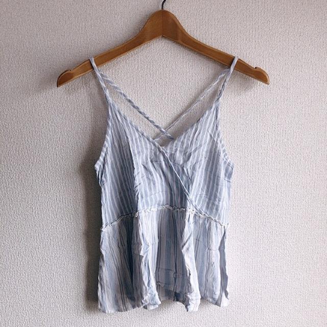 ◆American Eagle/アメリカンイーグル◆ストライプ柄キャミソール★XXS美品♪ < ブランド ◆American Eagle/アメリカンイーグル◆ストライプ柄キャミソール★XXS美品♪ < ブランドの