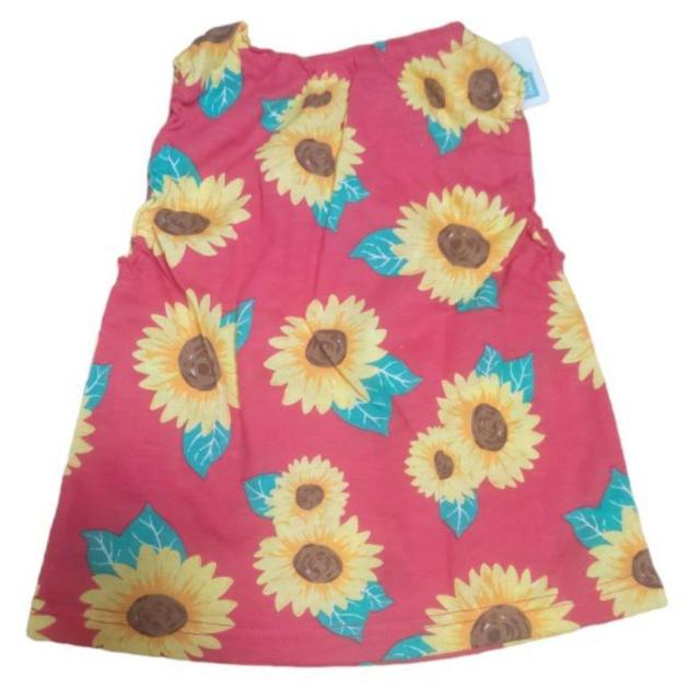 新品タグ付き ひまわり柄ワンピース サイズ80 送料無料 < キッズ/ベビー  新品タグ付き ひまわり柄ワンピース サイズ80 送料無料 < キッズ/ベビーの