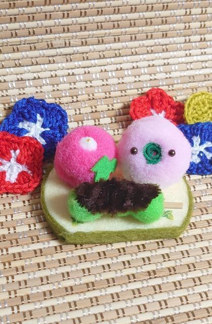 ハンドメイド♪ポンポン和菓子☆夏の練りきりと草あん団子☆ < ペット/手芸/園芸  ハンドメイド♪ポンポン和菓子☆夏の練りきりと草あん団子☆  < ペット/手芸/園芸の