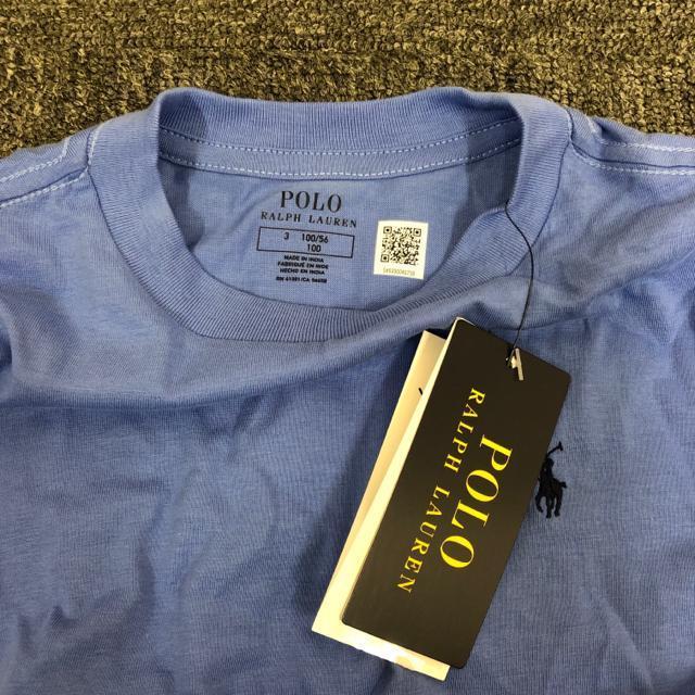 即決 新品 POLO RALPH LAUREN 半袖Tシャツ 100cm ブルー < ブランド  即決 新品 POLO RALPH LAUREN 半袖Tシャツ 100cm ブルー < ブランドの