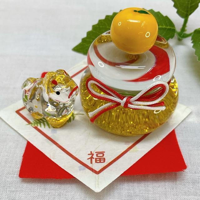 令和8年 干支飾り【ガラス製 鏡餅&金彩硝子 午】2026年 クリスタル置物 ミニチュア ガラス製干支 迎春 新品未使用品 < インテリア/ライフ 令和8年 干支飾り【ガラス製 鏡餅&金彩硝子 午】2026年 クリスタル置物 ミニチュア ガラス製干支 迎春 新品未使用品 < インテリア/ライフの