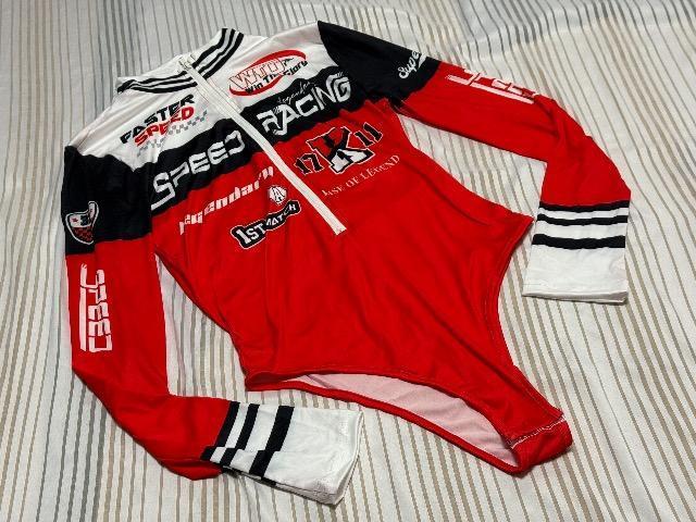 レトロなレーシングスタイル★イベント衣装用ロングスリーブレオタード★Lサイズ < レジャー/スポーツ レトロなレーシングスタイル★イベント衣装用ロングスリーブレオタード★Lサイズ < レジャー/スポーツの