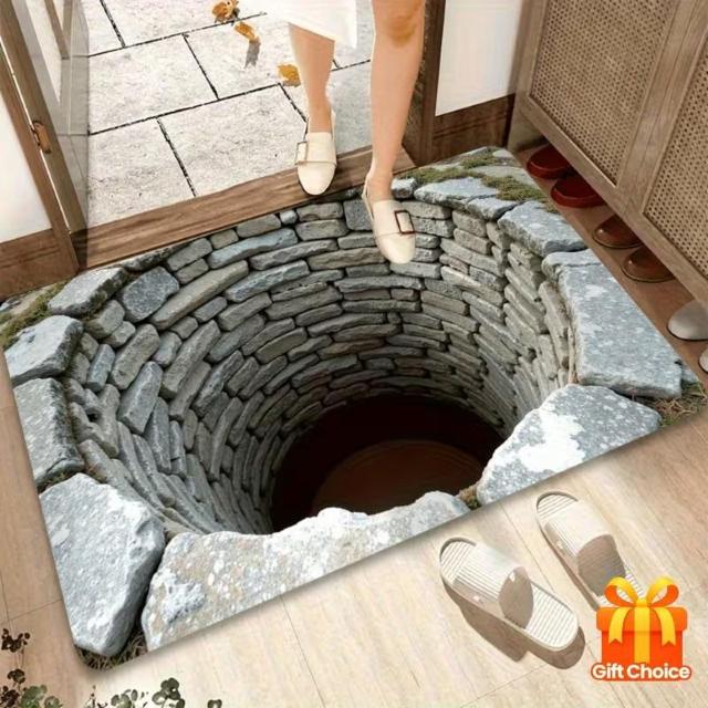 爆ヤス価格1190円★無限のディープ3Dプリント滑り止めマット - 機械洗い可能、模造石のテクスチャ 40×60cm < インテリア/ライフ 爆ヤス価格1190円★無限のディープ3Dプリント滑り止めマット - 機械洗い可能、模造石のテクスチャ 40×60cm < インテリア/ライフの