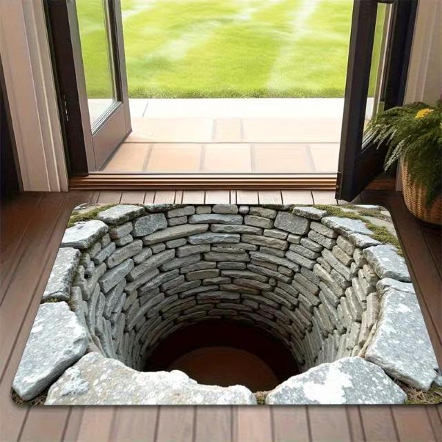 爆ヤス価格1190円★無限のディープ3Dプリント滑り止めマット - 機械洗い可能、模造石のテクスチャ 40×60cm < インテリア/ライフ 爆ヤス価格1190円★無限のディープ3Dプリント滑り止めマット - 機械洗い可能、模造石のテクスチャ 40×60cm < インテリア/ライフの