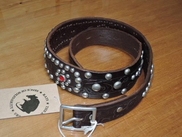新品RATSラッツEAGLE STUDS BELTスタッズベルトS茶 < 男性ファッション 新品RATSラッツEAGLE STUDS BELTスタッズベルトS茶 < 男性ファッションの