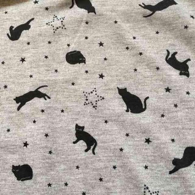 黒猫&星柄プルオーバー。Lサイズ < 女性ファッション 黒猫&星柄プルオーバー。Lサイズ < 女性ファッションの