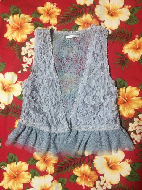 新品未使用☆アクシーズファム☆淡いブルーのレーストップス☆ < ブランド 新品未使用☆アクシーズファム☆淡いブルーのレーストップス☆ < ブランドの