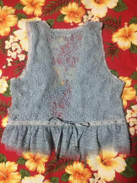 新品未使用☆アクシーズファム☆淡いブルーのレーストップス☆ < ブランド 新品未使用☆アクシーズファム☆淡いブルーのレーストップス☆ < ブランドの