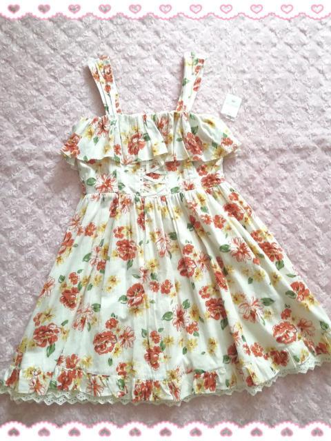 新品☆オリーブデオリーブ*花柄フリルキャミワンピ < ブランド  新品☆オリーブデオリーブ*花柄フリルキャミワンピ  < ブランドの