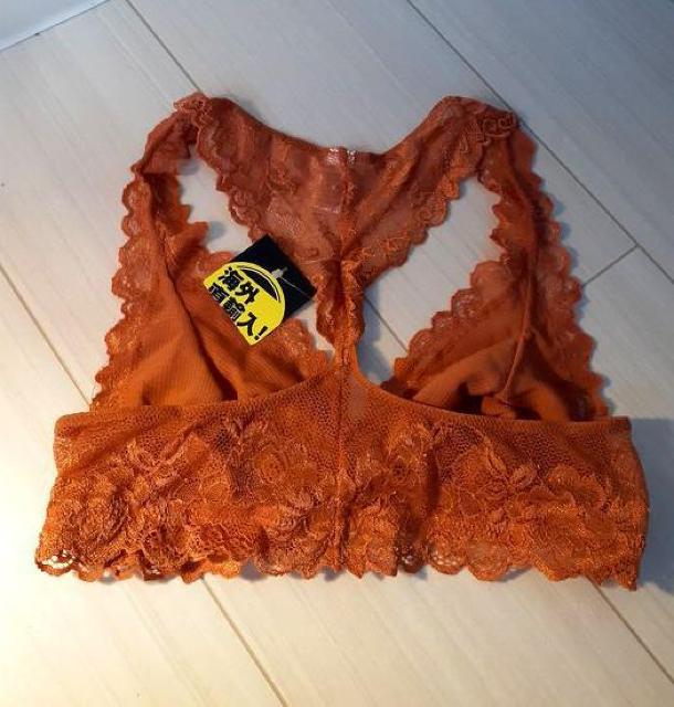 新品◆可愛い♪レース レーサーバック ブラジャー インナー ストレッチ ヨガ◆サーモンピンク◆M < 女性ファッション  新品◆可愛い♪レース レーサーバック ブラジャー インナー ストレッチ ヨガ◆サーモンピンク◆M < 女性ファッションの