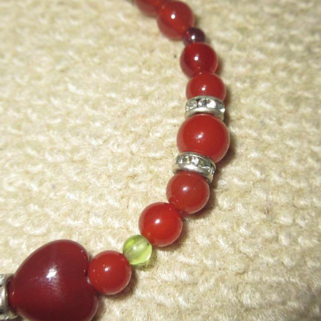 未使用☆パワーストーン*リボンモチーフ*ブレスレット(赤瑪瑙) < 女性アクセサリー/時計  未使用☆パワーストーン*リボンモチーフ*ブレスレット(赤瑪瑙) < 女性アクセサリー/時計の