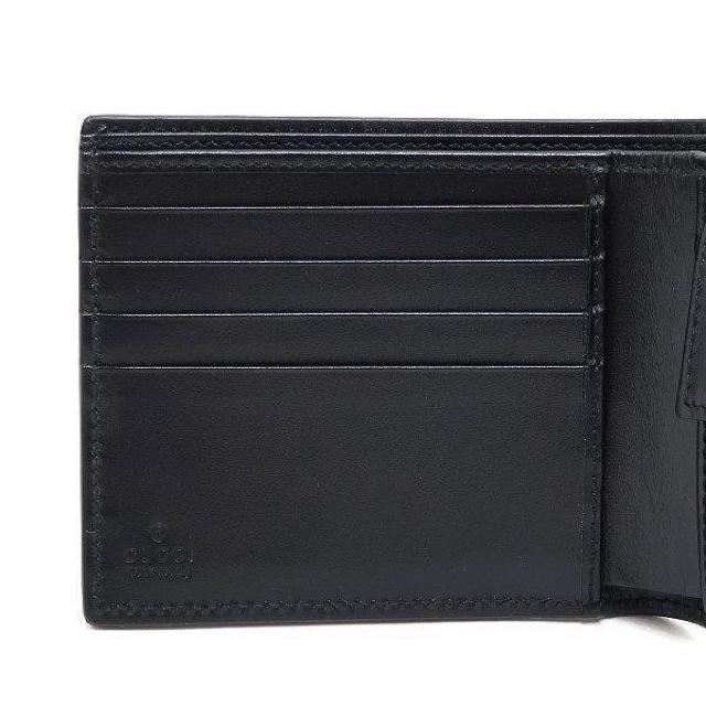 ◆ 本物 新品同様 ◆ GUCCI グッチ GGエンボス 2つ折り財布 小銭入れ付き ブラック 黒 レザー 袋 箱 625555 < ブランド  ◆ 本物 新品同様 ◆ GUCCI グッチ GGエンボス 2つ折り財布 小銭入れ付き ブラック 黒 レザー 袋 箱 625555 < ブランドの