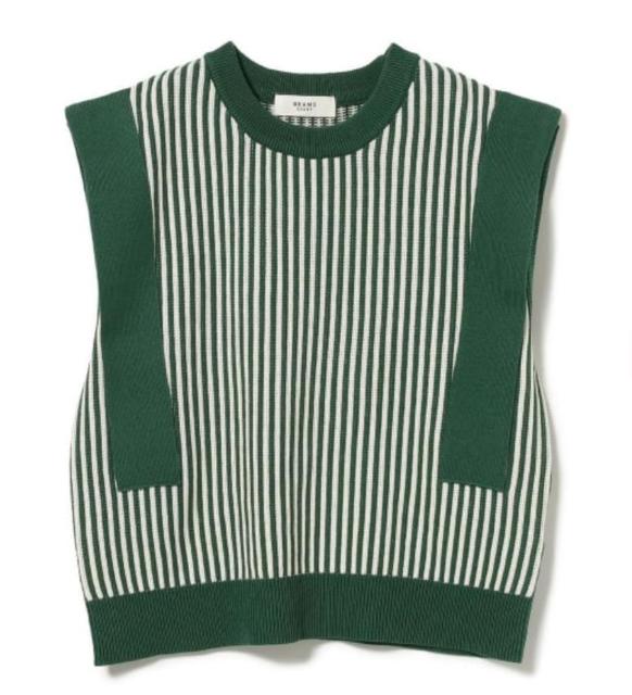 レディース ストライプ ノースリーブプルオーバー < 女性ファッション  レディース ストライプ ノースリーブプルオーバー  < 女性ファッションの