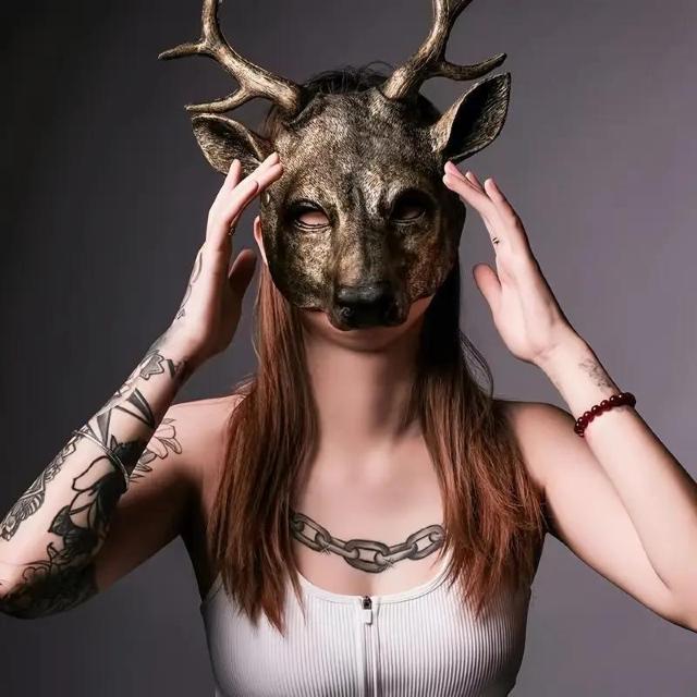 爆ヤス価格990円★エクストララージゴールデン&シルバーディアアントラー仮面、ハロウィーンエリン動物コスチューム ゴールド < 女性ファッション  爆ヤス価格990円★エクストララージゴールデン&シルバーディアアントラー仮面、ハロウィーンエリン動物コスチューム ゴールド  < 女性ファッションの