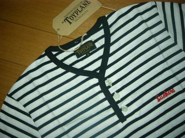新品トイプレーンTOYPLANEカットソーSヘンリーボーダーTシャツ < 男性ファッション 新品トイプレーンTOYPLANEカットソーSヘンリーボーダーTシャツ < 男性ファッションの