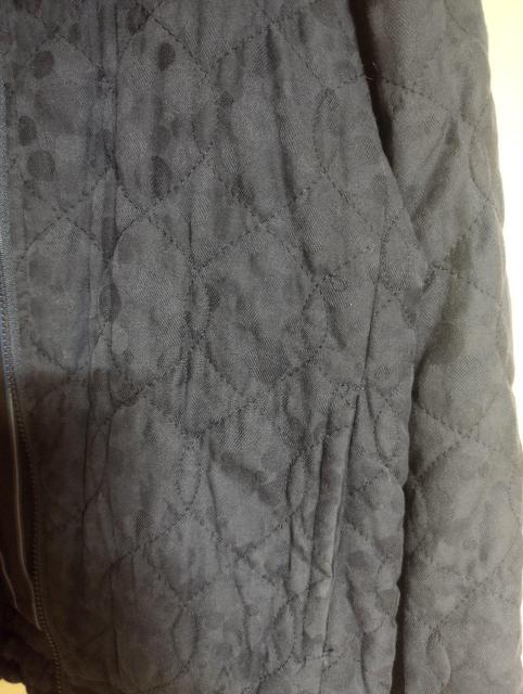 マーベルアッシュ 紺 綿キルティング 綿入り襟付きジャケット ブルゾン 日本製 < 女性ファッション  マーベルアッシュ 紺 綿キルティング 綿入り襟付きジャケット ブルゾン 日本製 < 女性ファッションの