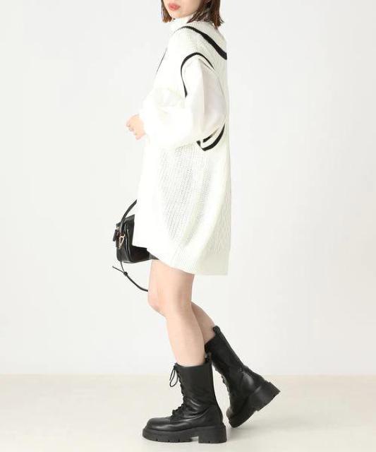 Heather ラインニットVEST < ブランド  Heather ラインニットVEST < ブランドの