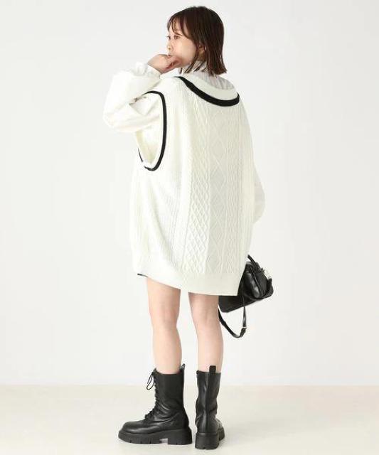 Heather ラインニットVEST < ブランド  Heather ラインニットVEST < ブランドの