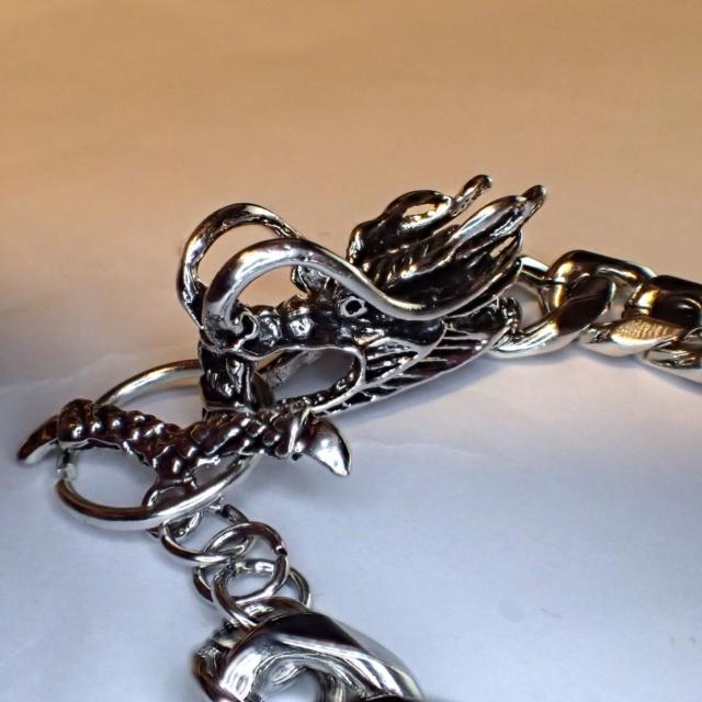 ドラゴン 竜 龍 喜平 ブレスレット アクセサリー 銀色 シルバー色 メンズ < 男性アクセサリー/時計  ドラゴン 竜 龍 喜平 ブレスレット アクセサリー 銀色 シルバー色 メンズ < 男性アクセサリー/時計の