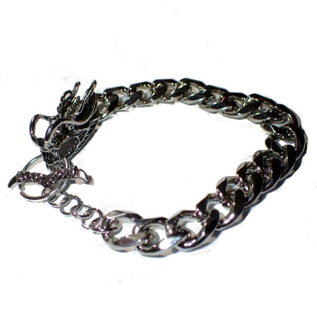 ドラゴン 竜 龍 喜平 ブレスレット アクセサリー 銀色 シルバー色 メンズ < 男性アクセサリー/時計  ドラゴン 竜 龍 喜平 ブレスレット アクセサリー 銀色 シルバー色 メンズ < 男性アクセサリー/時計の