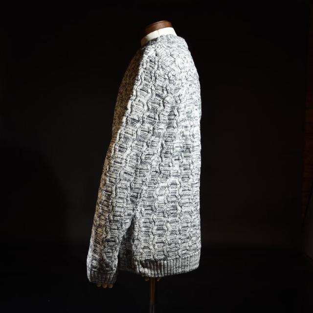 ◆在庫処分 クルーネック ケーブル編みニットセーター L相当◆灰XL h02 < 男性ファッション  ◆在庫処分 クルーネック ケーブル編みニットセーター L相当◆灰XL h02 < 男性ファッションの