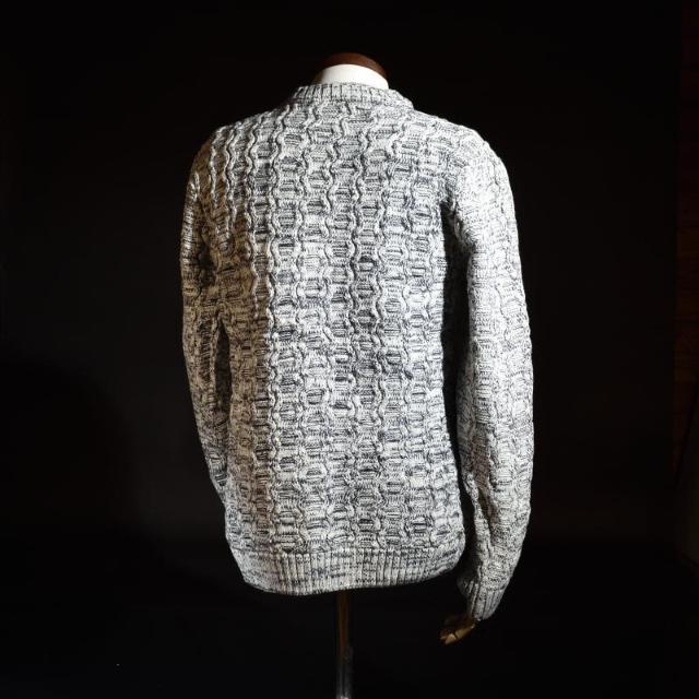 ◆在庫処分 クルーネック ケーブル編みニットセーター L相当◆灰XL h02 < 男性ファッション  ◆在庫処分 クルーネック ケーブル編みニットセーター L相当◆灰XL h02 < 男性ファッションの