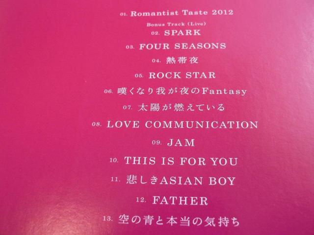 THE YELLOW MONKEY�^�����2���wRomantist Taste 2012�x���w���̓��x�{�[�i�X�g���b�N�F���C�u���� �� �^�����g�O�b�Y�� 