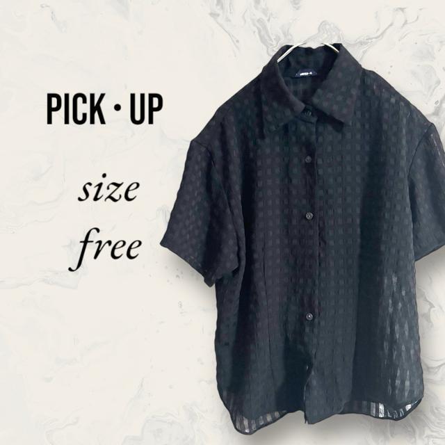 シャツ 半袖 レディース ブラック 黒 PICK・UP ピックアップ < 女性ファッション  シャツ 半袖 レディース ブラック 黒 PICK・UP ピックアップ  < 女性ファッションの