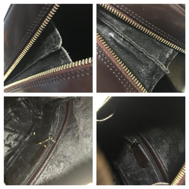 正規品 オールドグッチ バンブー パテントレザー バックパック リュック 三角形 ブラウン < ブランド 正規品 オールドグッチ バンブー パテントレザー バックパック リュック 三角形 ブラウン < ブランドの