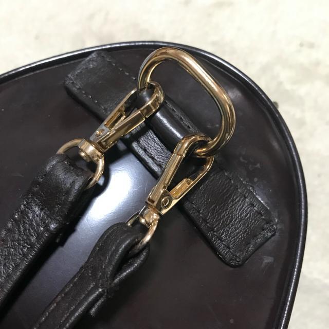 正規品 オールドグッチ バンブー パテントレザー バックパック リュック 三角形 ブラウン < ブランド 正規品 オールドグッチ バンブー パテントレザー バックパック リュック 三角形 ブラウン < ブランドの