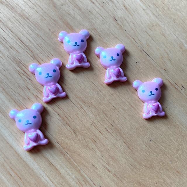 ☆アクリル製デコパーツ(桃) 5個 < ペット/手芸/園芸 ☆アクリル製デコパーツ(桃) 5個 < ペット/手芸/園芸の