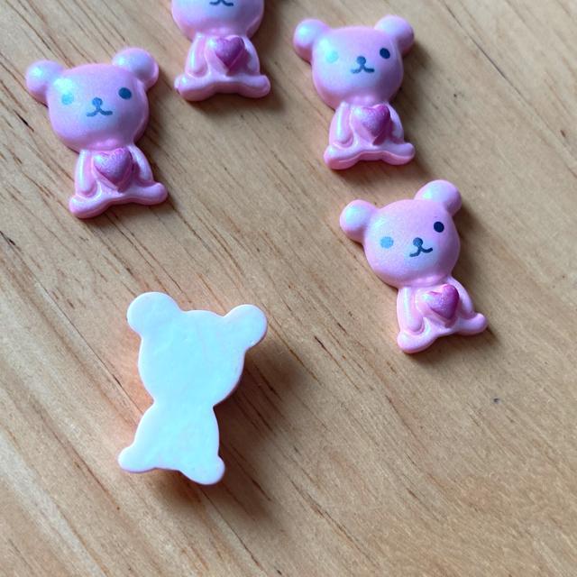 ☆アクリル製デコパーツ(桃) 5個 < ペット/手芸/園芸 ☆アクリル製デコパーツ(桃) 5個 < ペット/手芸/園芸の