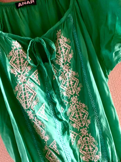 【美品】ANAP◆清涼感◆エスニックニュアンスチュニック < 女性ファッション  【美品】ANAP◆清涼感◆エスニックニュアンスチュニック < 女性ファッションの