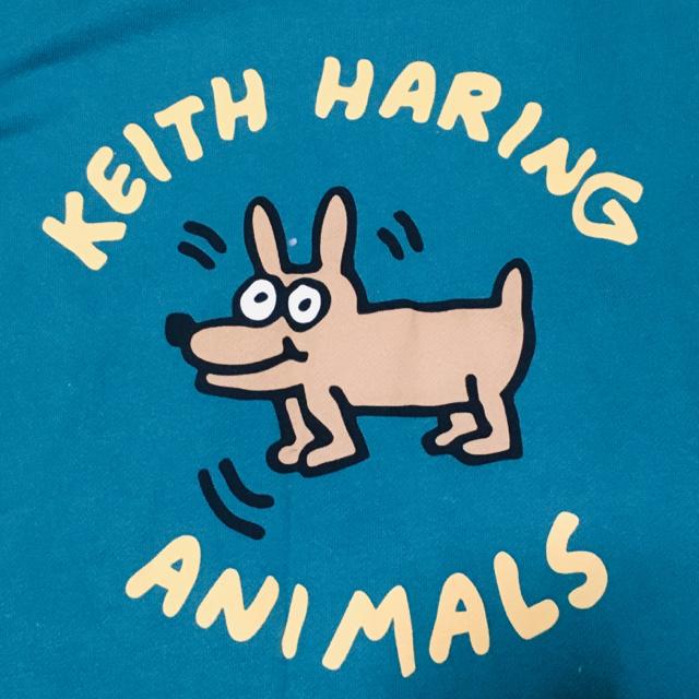 ユニクロ×キースヘリング・ロゴ&犬キャラクター柄スウェット < ブランド  ユニクロ×キースヘリング・ロゴ&犬キャラクター柄スウェット < ブランドの
