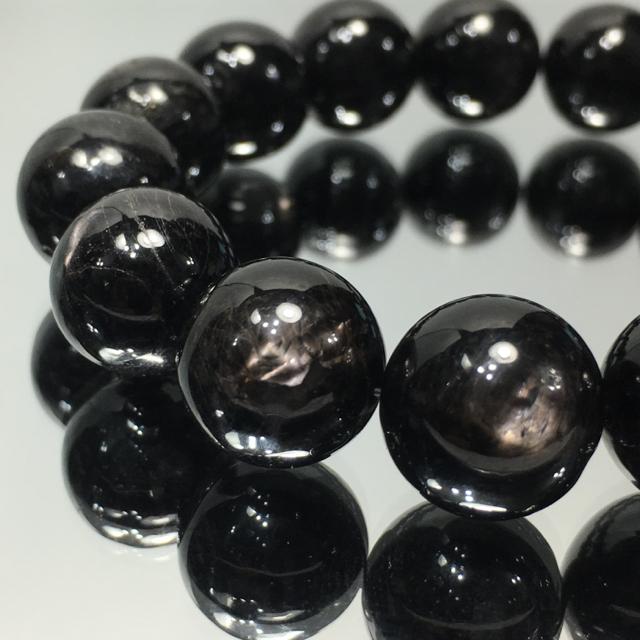 《No.132》スター入り ブラックダイオプサイト 13.5mm < 女性アクセサリー/時計  《No.132》スター入り ブラックダイオプサイト 13.5mm < 女性アクセサリー/時計の